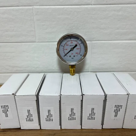 54900 Манометр ВД 63мм, 0-40bar, 1/4"AG, корпус из нерж. стали, вход снизу